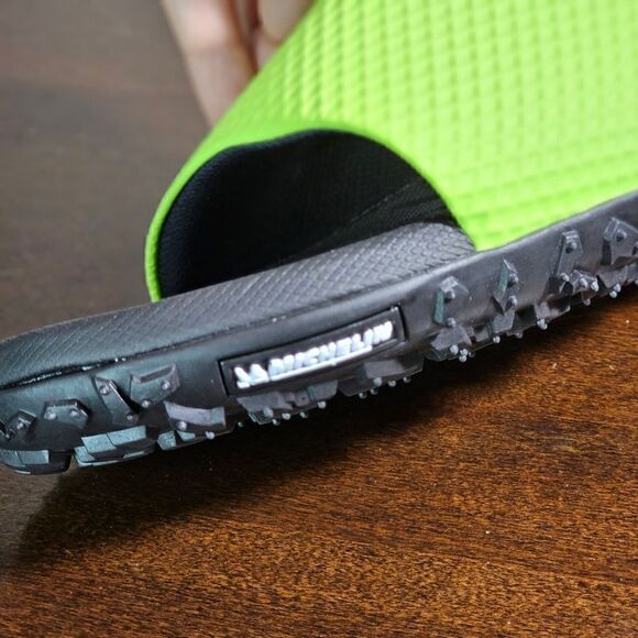 Under Armour UA Project Rock Slides 2.0 Volt Green Black Michelin Gripper 13 New - Picture 5 of 16